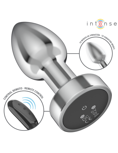 INTENSE - ANAL PLUG 10 VIBRATIONEN METALL MIT FERNBEDIENUNG S