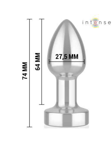 INTENSE - ANAL PLUG 10 VIBRATIONEN METALL MIT FERNBEDIENUNG S