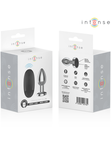 INTENSE - ANAL PLUG 10 VIBRATIONEN METALL MIT FERNBEDIENUNG S