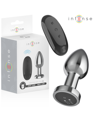 INTENSE - ANAL PLUG 10 VIBRATIONEN METALL MIT FERNBEDIENUNG M
