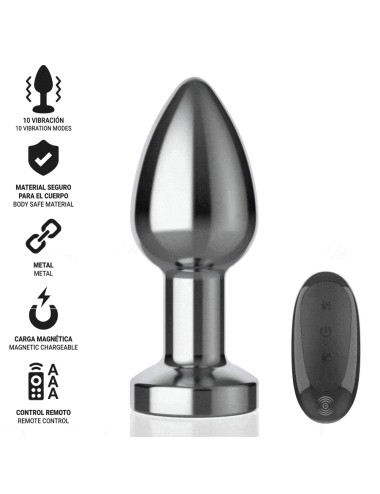 INTENSE - ANAL PLUG 10 VIBRATIONEN METALL MIT FERNBEDIENUNG M