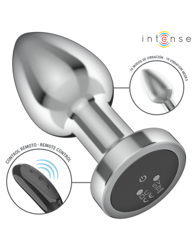 INTENSE - ANAL PLUG 10 VIBRATIONEN METALL MIT FERNBEDIENUNG M
