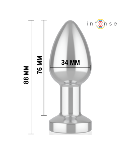 INTENSE - ANAL PLUG 10 VIBRATIONEN METALL MIT FERNBEDIENUNG M