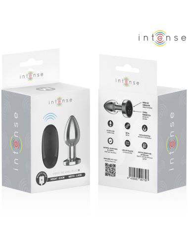 INTENSE - ANAL PLUG 10 VIBRATIONEN METALL MIT FERNBEDIENUNG M