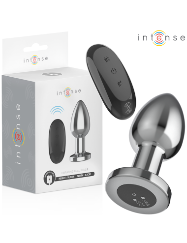 INTENSE - ANAL PLUG 10 VIBRATIONEN METALL MIT FERNBEDIENUNG L