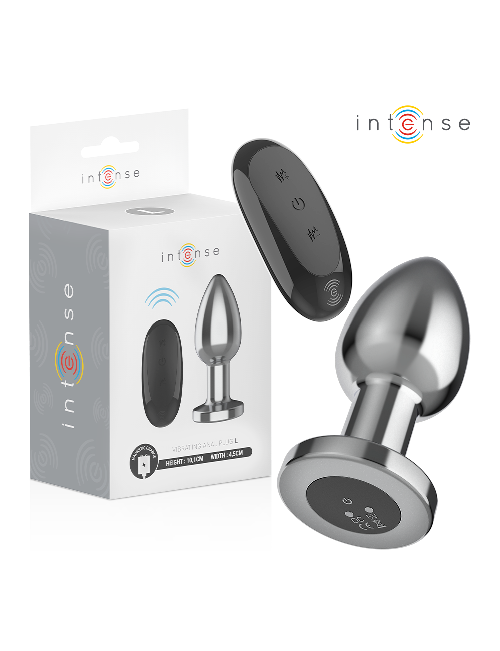 INTENSE - ANAL PLUG 10 VIBRATIONEN METALL MIT FERNBEDIENUNG L INTENSE - ANAL PLUG 10 VIBRATIONEN METALL MIT FERNBEDIENUNG L