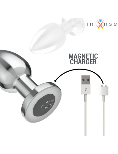 INTENSE - ANAL PLUG 10 VIBRATIONEN METALL MIT FERNBEDIENUNG L
