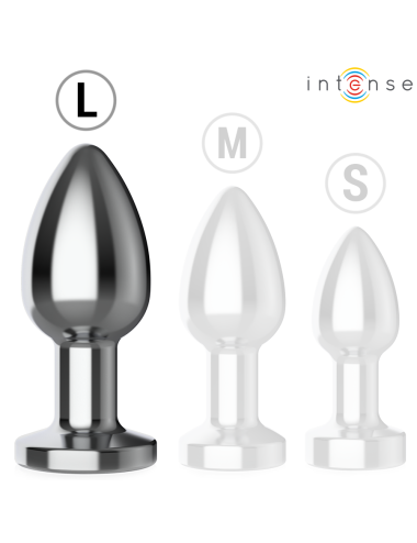 INTENSE - ANAL PLUG 10 VIBRATIONEN METALL MIT FERNBEDIENUNG L