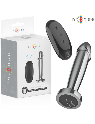 INTENSE - ANAL PLUG 10 VIBRATIONEN METALLDILDO MIT FERNBEDIENUNG S