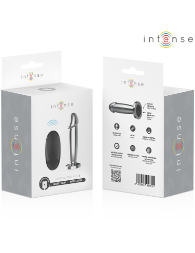 INTENSE - ANAL PLUG 10 VIBRATIONEN METALLDILDO MIT FERNBEDIENUNG S