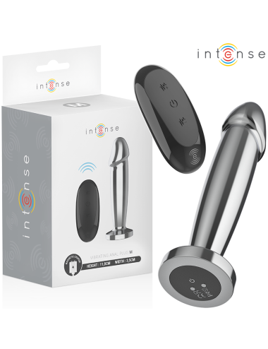 INTENSE - ANAL PLUG 10 VIBRATIONEN METALLDILDO MIT FERNBEDIENUNG M