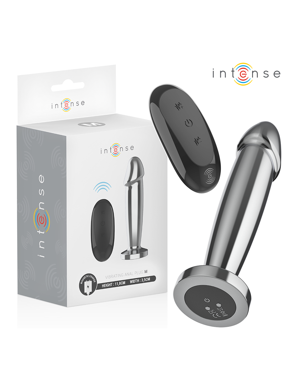 INTENSE - ANAL PLUG 10 VIBRATIONEN METALLDILDO MIT FERNBEDIENUNG M INTENSE - ANAL PLUG 10 VIBRATIONEN METALLDILDO MIT FERNBEDIENUNG M