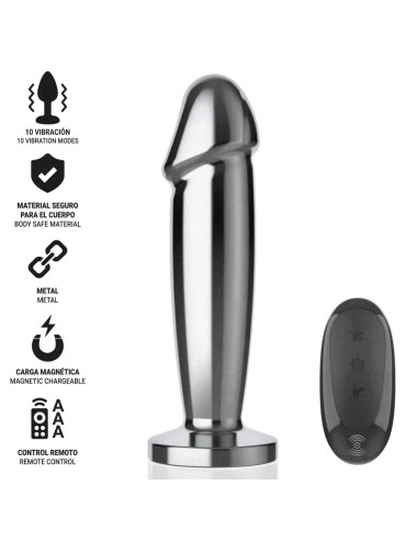INTENSE - ANAL PLUG 10 VIBRATIONEN METALLDILDO MIT FERNBEDIENUNG M