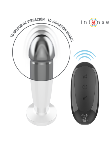 INTENSE - ANAL PLUG 10 VIBRATIONEN METALLDILDO MIT FERNBEDIENUNG M