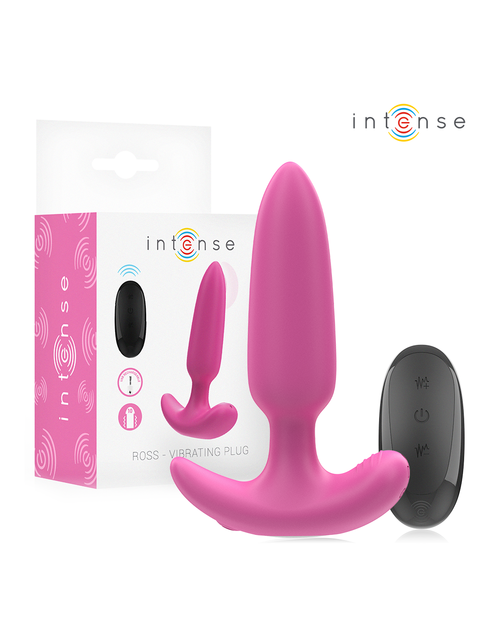 INTENSE - ROSS ANAL PLUG 10 VIBRATIONEN ROSA FERNBEDIENUNG INTENSE - ROSS ANAL PLUG 10 VIBRATIONEN ROSA FERNBEDIENUNG