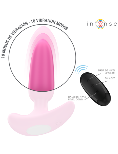 INTENSE - ROSS ANAL PLUG 10 VIBRATIONEN ROSA FERNBEDIENUNG