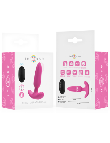INTENSE - ROSS ANAL PLUG 10 VIBRATIONEN ROSA FERNBEDIENUNG