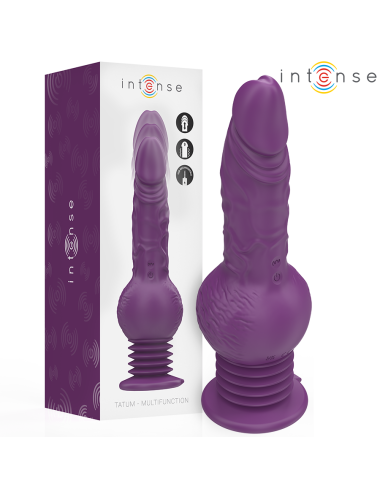 INTENSE - TATUM MULTIFUNKTIONSVIBRATOR MIT AUF- UND ABVIBRATION 24 CM LILA