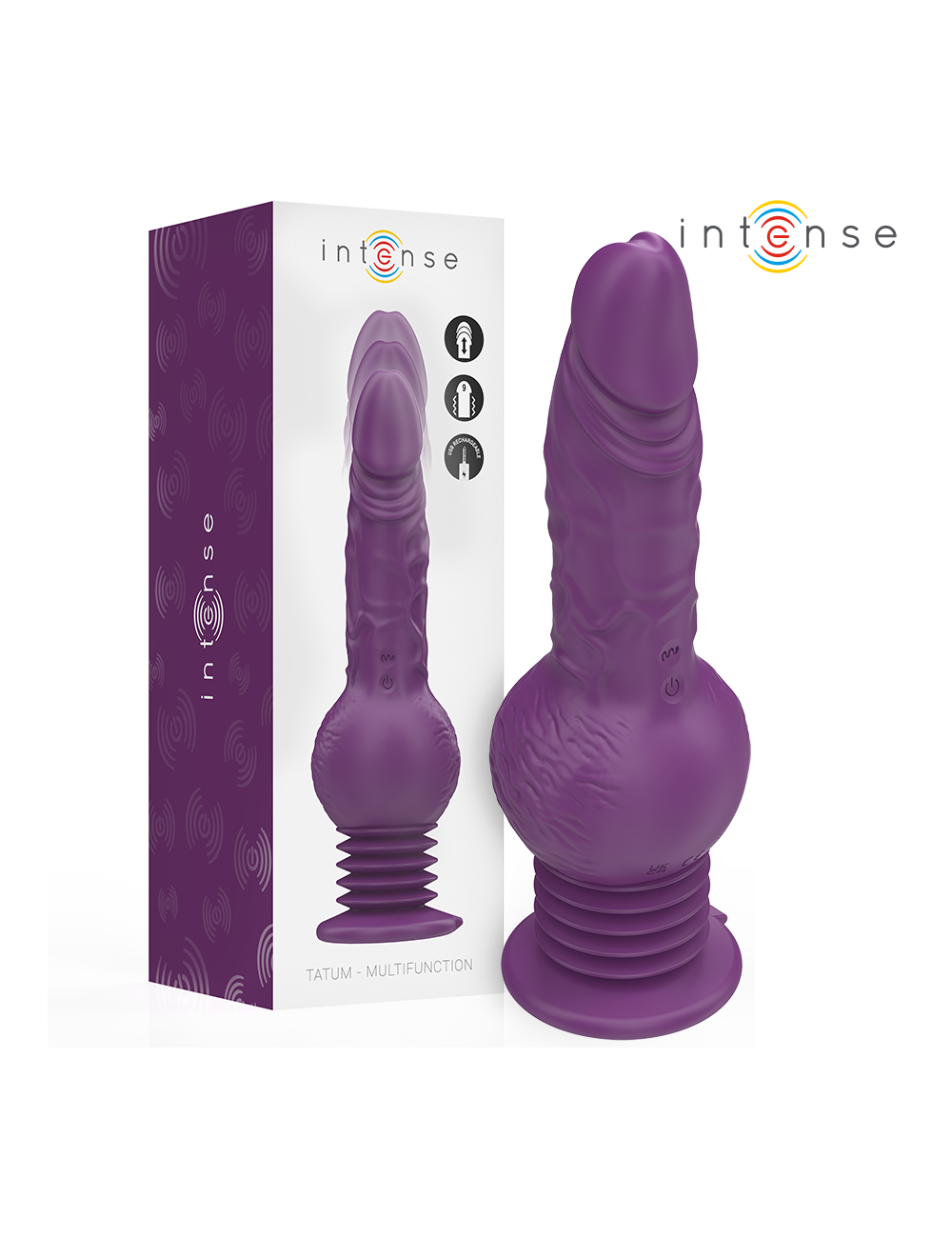 INTENSE - TATUM MULTIFUNKTIONSVIBRATOR MIT AUF- UND ABVIBRATION 24 CM LILA INTENSE - TATUM MULTIFUNKTIONSVIBRATOR MIT AUF- UND ABVIBRATION 24 CM LILA