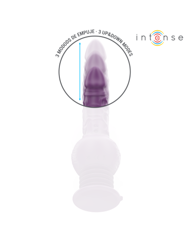 INTENSE - TATUM MULTIFUNKTIONSVIBRATOR MIT AUF- UND ABVIBRATION 24 CM LILA