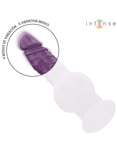 INTENSE - TATUM MULTIFUNKTIONSVIBRATOR MIT AUF- UND ABVIBRATION 24 CM LILA