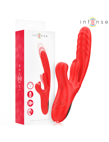 INTENSE - ROSALIA MULTIFUNKTIONSVIBRATOR 3 IN 1 ROT