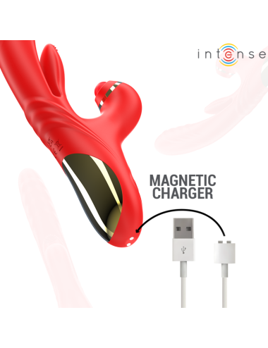 INTENSE - ROSALIA MULTIFUNKTIONSVIBRATOR 3 IN 1 ROT