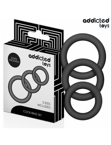 ADDICTED TOYS - SET SILIKONRINGE MODELL 1