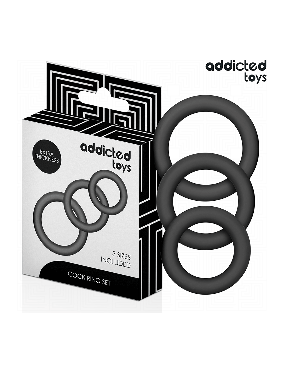ADDICTED TOYS - SET SILIKONRINGE MODELL 1 ADDICTED TOYS - SET SILIKONRINGE MODELL 1