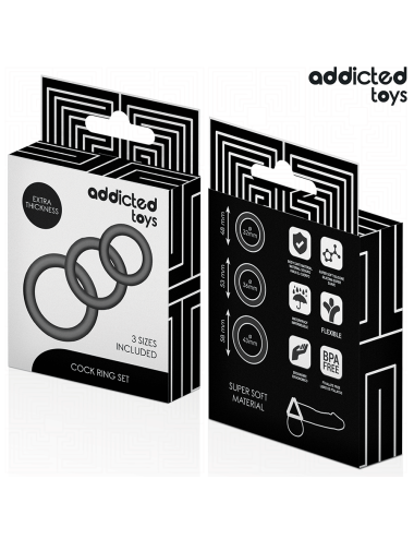 ADDICTED TOYS - SET SILIKONRINGE MODELL 1