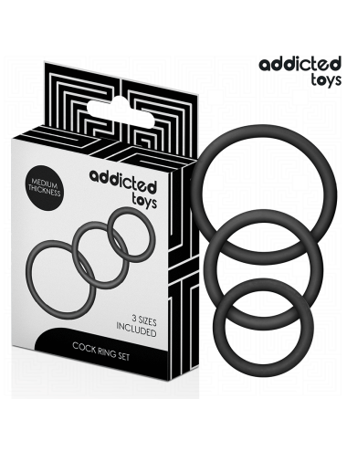 ADDICTED TOYS - SET SILIKONRINGE MODELL 2