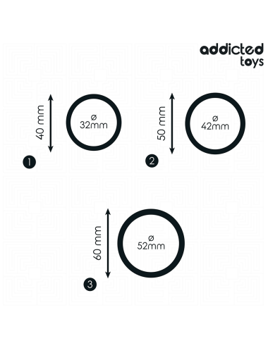 ADDICTED TOYS - SET SILIKONRINGE MODELL 2