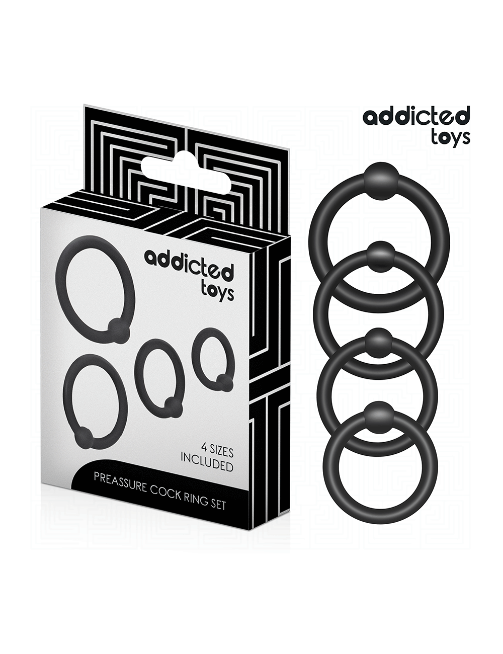 ADDICTED TOYS - SET AUS DRUCKRINGEN AUS SILIKON ADDICTED TOYS - SET AUS DRUCKRINGEN AUS SILIKON