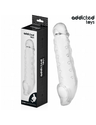 ADDICTED TOYS - TRANSPARENTE PENISVERLÄNGERUNG GRÖSSE S 23 CM
