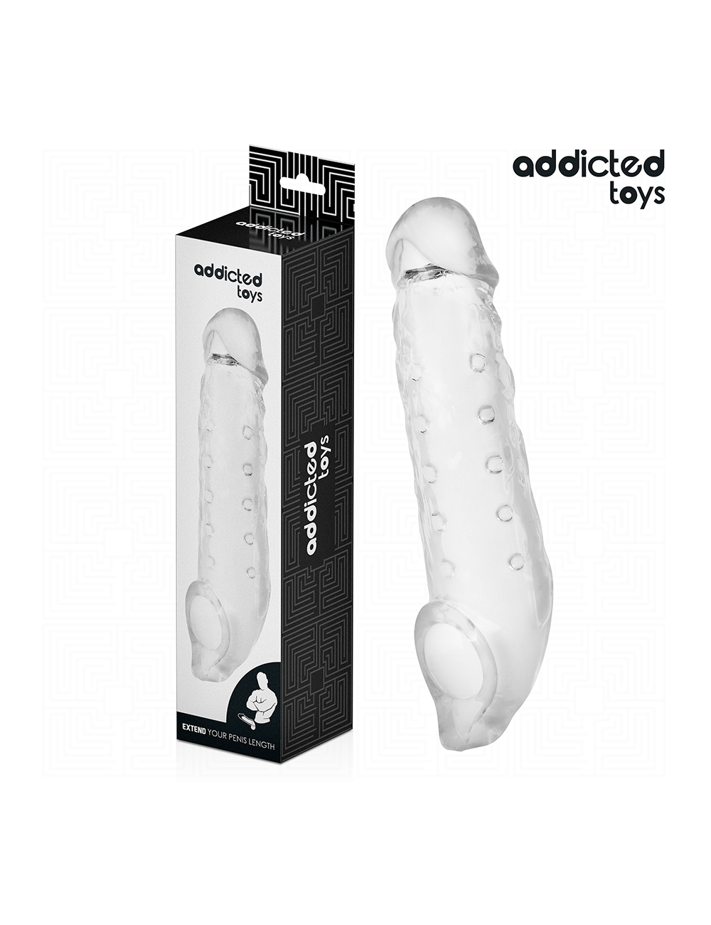 ADDICTED TOYS - TRANSPARENTE PENISVERLÄNGERUNG GRÖSSE S 23 CM ADDICTED TOYS - TRANSPARENTE PENISVERLÄNGERUNG GRÖSSE S 23 CM