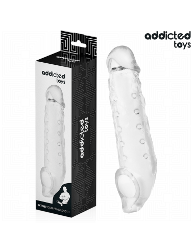 ADDICTED TOYS - TRANSPARENTE PENISHÜLSE GRÖSSE M 27 CM