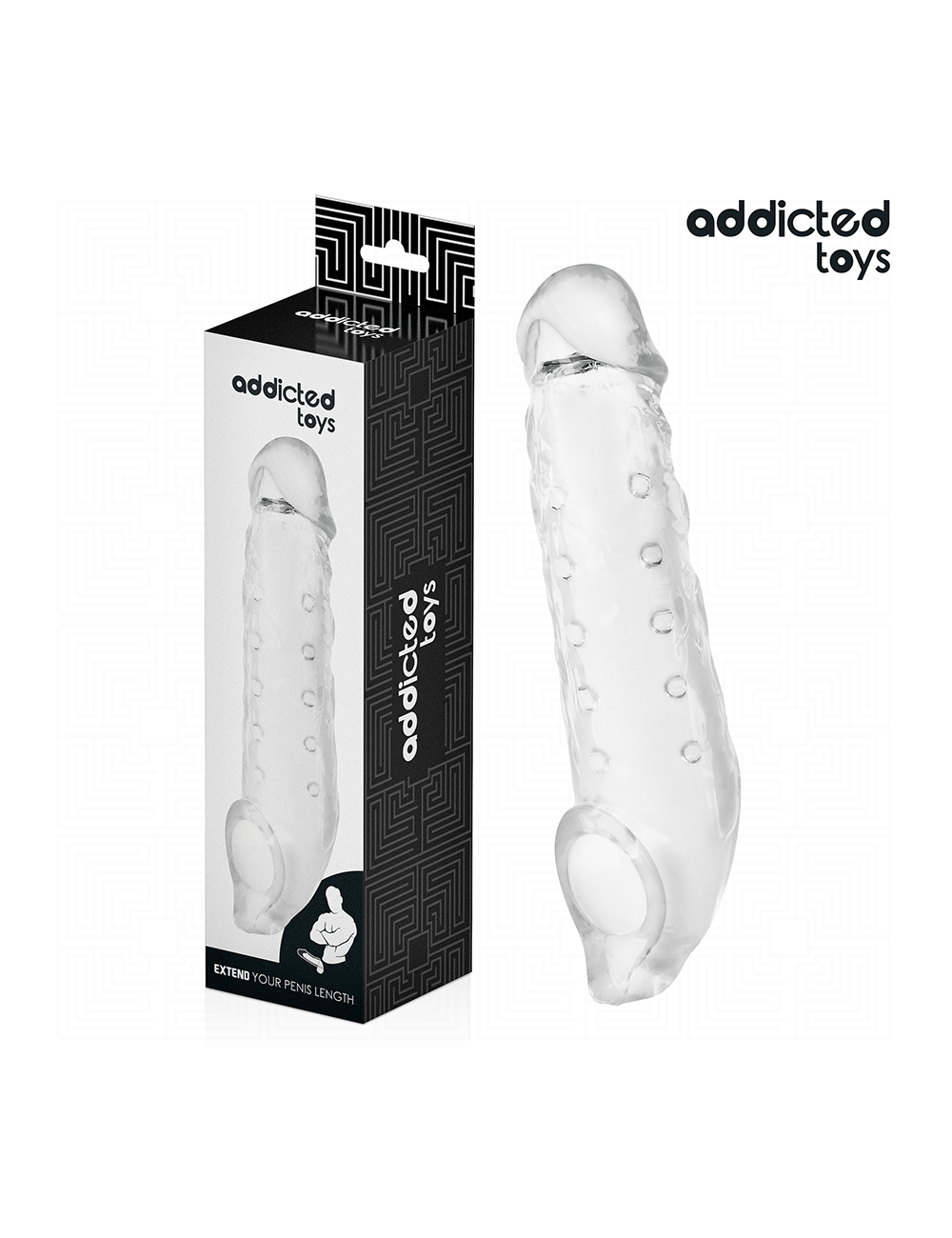 ADDICTED TOYS - TRANSPARENTE PENISHÜLSE GRÖSSE M 27 CM ADDICTED TOYS - TRANSPARENTE PENISHÜLSE GRÖSSE M 27 CM