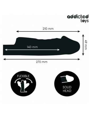 ADDICTED TOYS - TRANSPARENTE PENISHÜLSE GRÖSSE M 27 CM