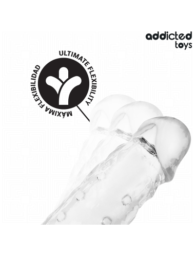 ADDICTED TOYS - TRANSPARENTE PENISHÜLSE GRÖSSE M 27 CM