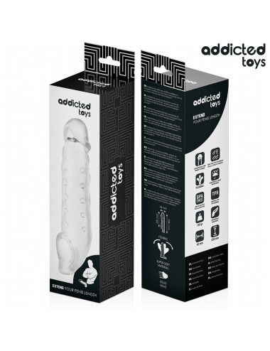 ADDICTED TOYS - TRANSPARENTE PENISHÜLSE GRÖSSE M 27 CM