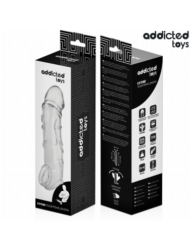 ADDICTED TOYS - TRANSPARENTE PENISVERLÄNGERUNG 27 CM