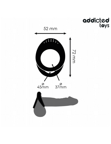 ADDICTED TOYS - DOPPELT STRUKTURIERTER PENISRING