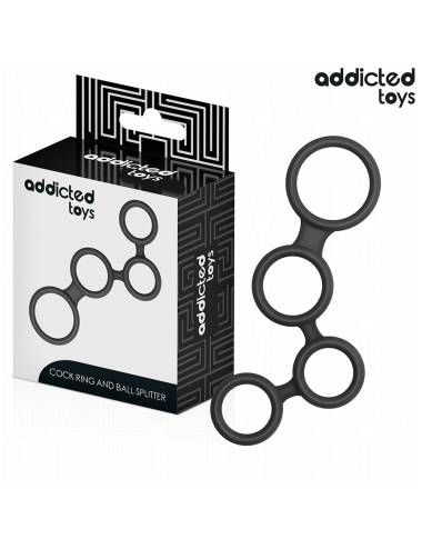 ADDICTED TOYS - PENISRING MIT TEILERN FÜR HODEN