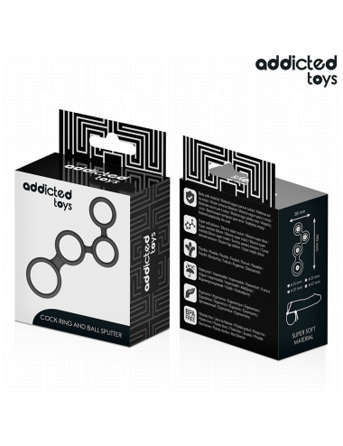 ADDICTED TOYS - PENISRING MIT TEILERN FÜR HODEN