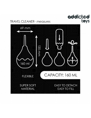ADDICTED TOYS - REISE-ANALREINIGER GRÖSSE M 160 ML
