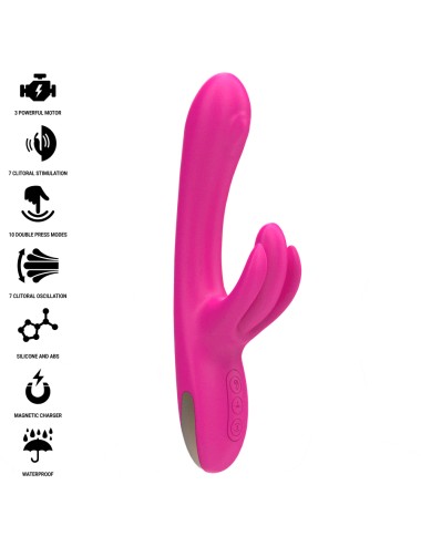 INTENSE - BRITNEY MULTIFUNKTIONS-RABBIT-VIBRATOR 23 CM ROSA