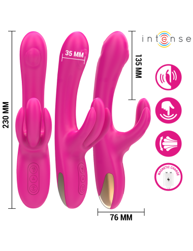 INTENSE - BRITNEY MULTIFUNKTIONS-RABBIT-VIBRATOR 23 CM ROSA