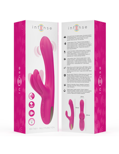 INTENSE - BRITNEY MULTIFUNKTIONS-RABBIT-VIBRATOR 23 CM ROSA