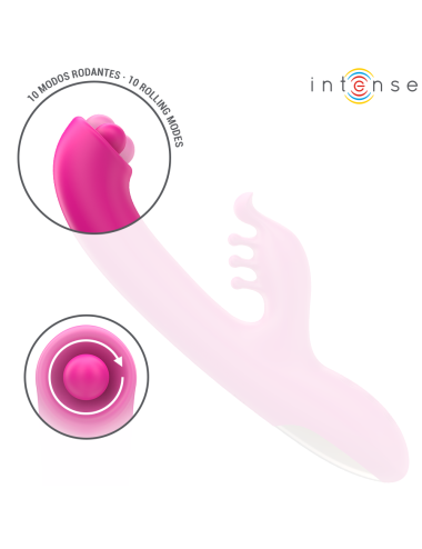 INTENSE - CHRISTINA MULTIFUNKTIONS-RABBIT-VIBRATOR 22,5 CM ROSA