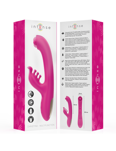 INTENSE - CHRISTINA MULTIFUNKTIONS-RABBIT-VIBRATOR 22,5 CM ROSA